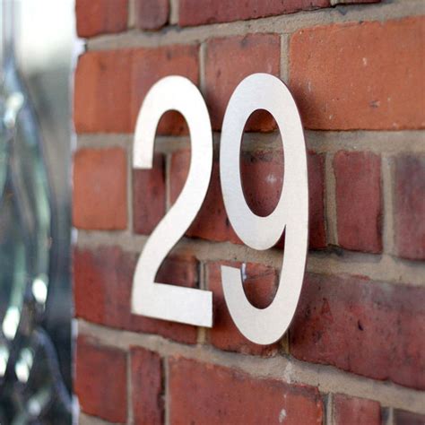 Steel Large House Numbers 